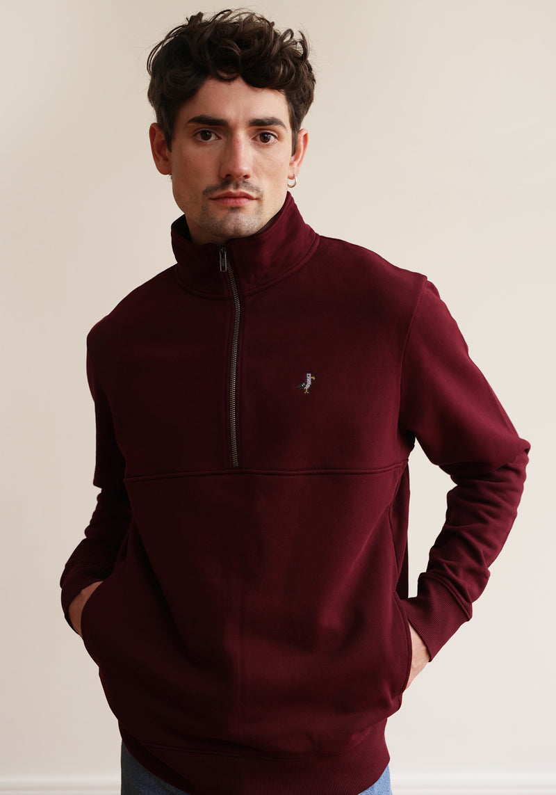 Möwe Troyer Sweater dark burgundy-Hafendieb