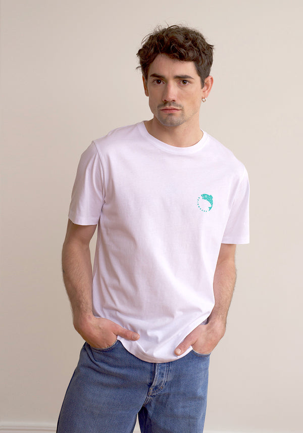 Fisch T-Shirt white-Hafendieb