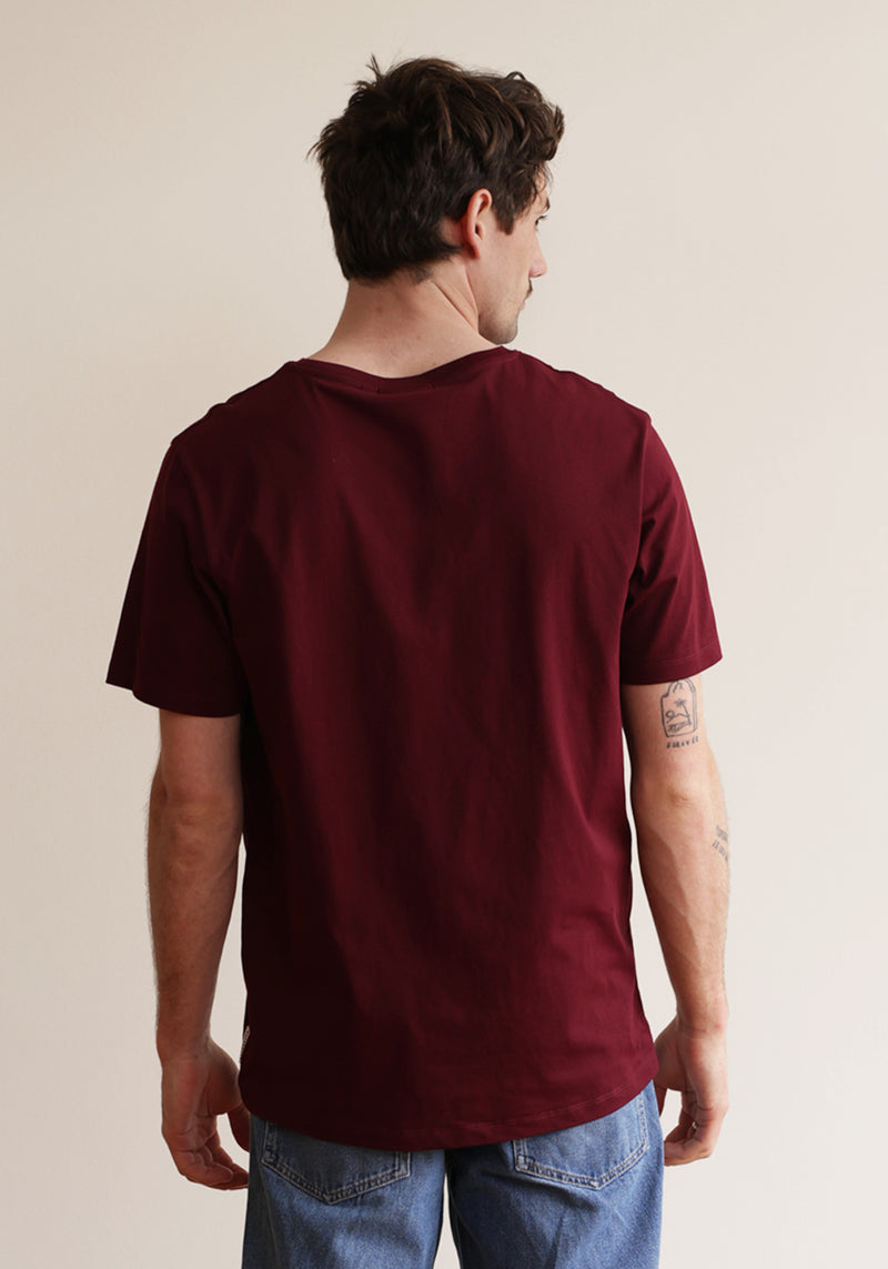 Peace T-Shirt dark burgundy-Hafendieb