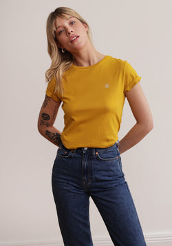 Peace T-Shirt mustard-Hafendieb