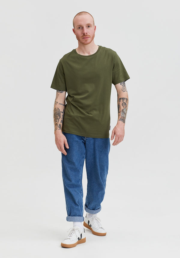 Blanko T-Shirt olive-Hafendieb