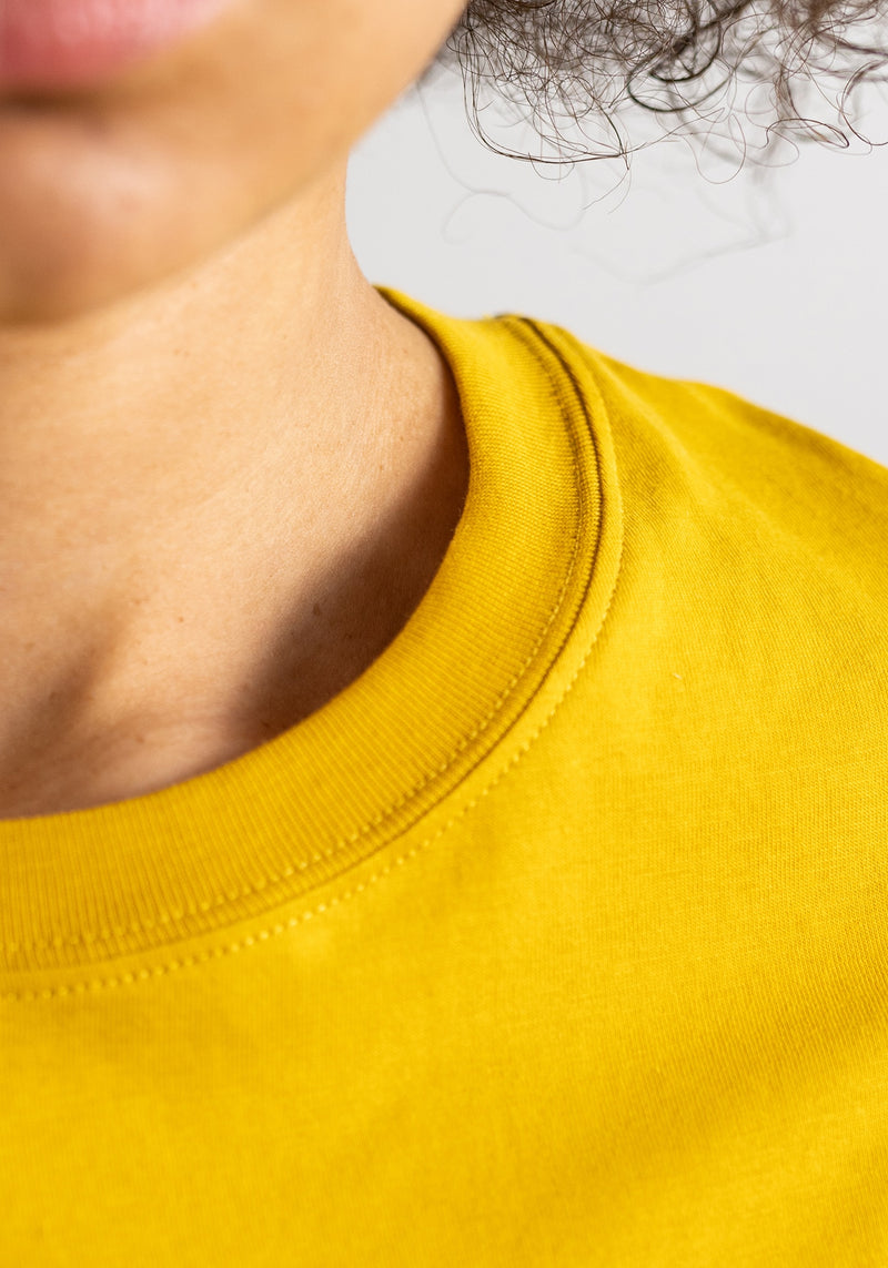 Blanko T-Shirt wide mustard-Hafendieb