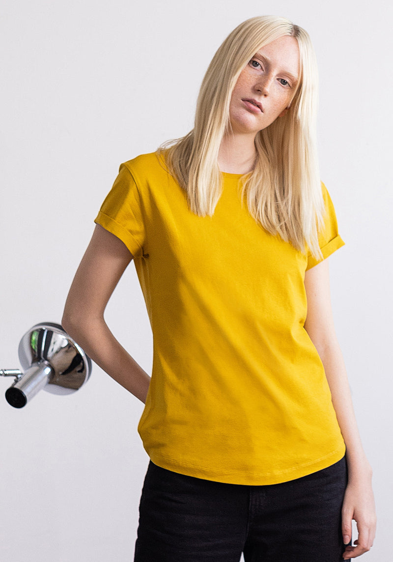Blanko T-Shirt mustard-Hafendieb