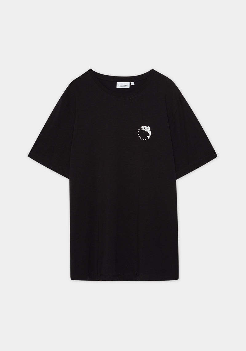 Fisch T-Shirt black-Hafendieb