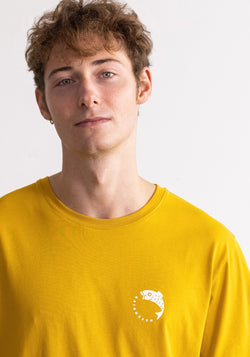 Fisch T-Shirt mustard-Hafendieb