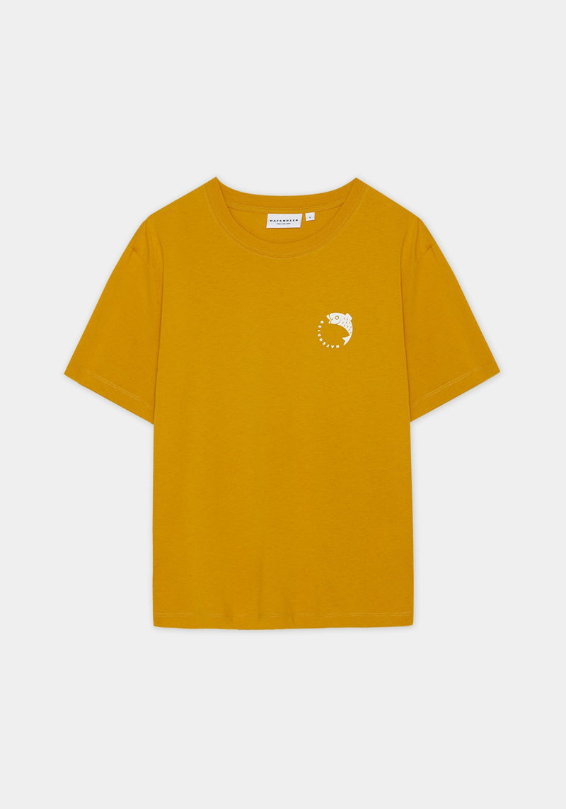 Fisch T-Shirt wide mustard-Hafendieb