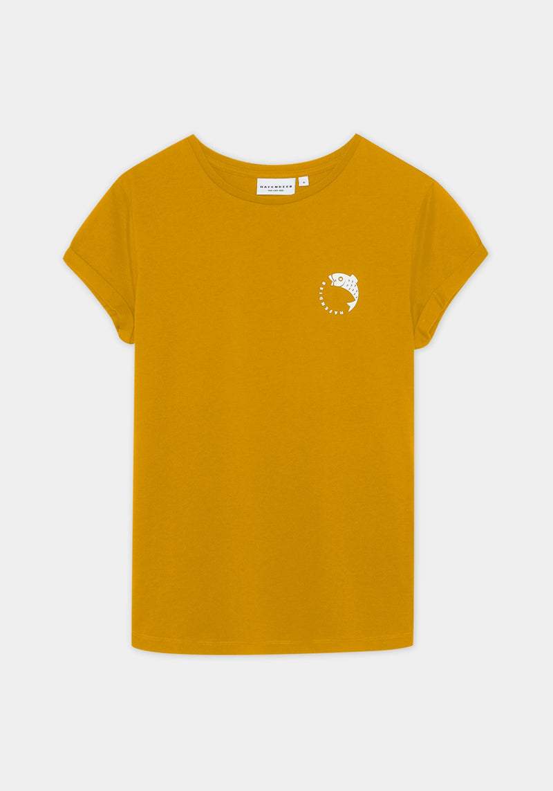 Fisch T-Shirt mustard-Hafendieb