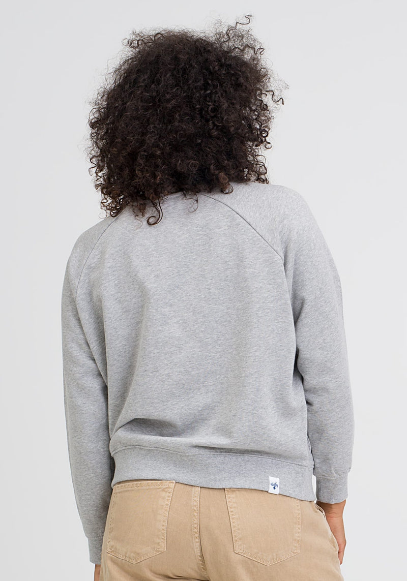 Flagge Stick Sweater heather grey - Hafendieb