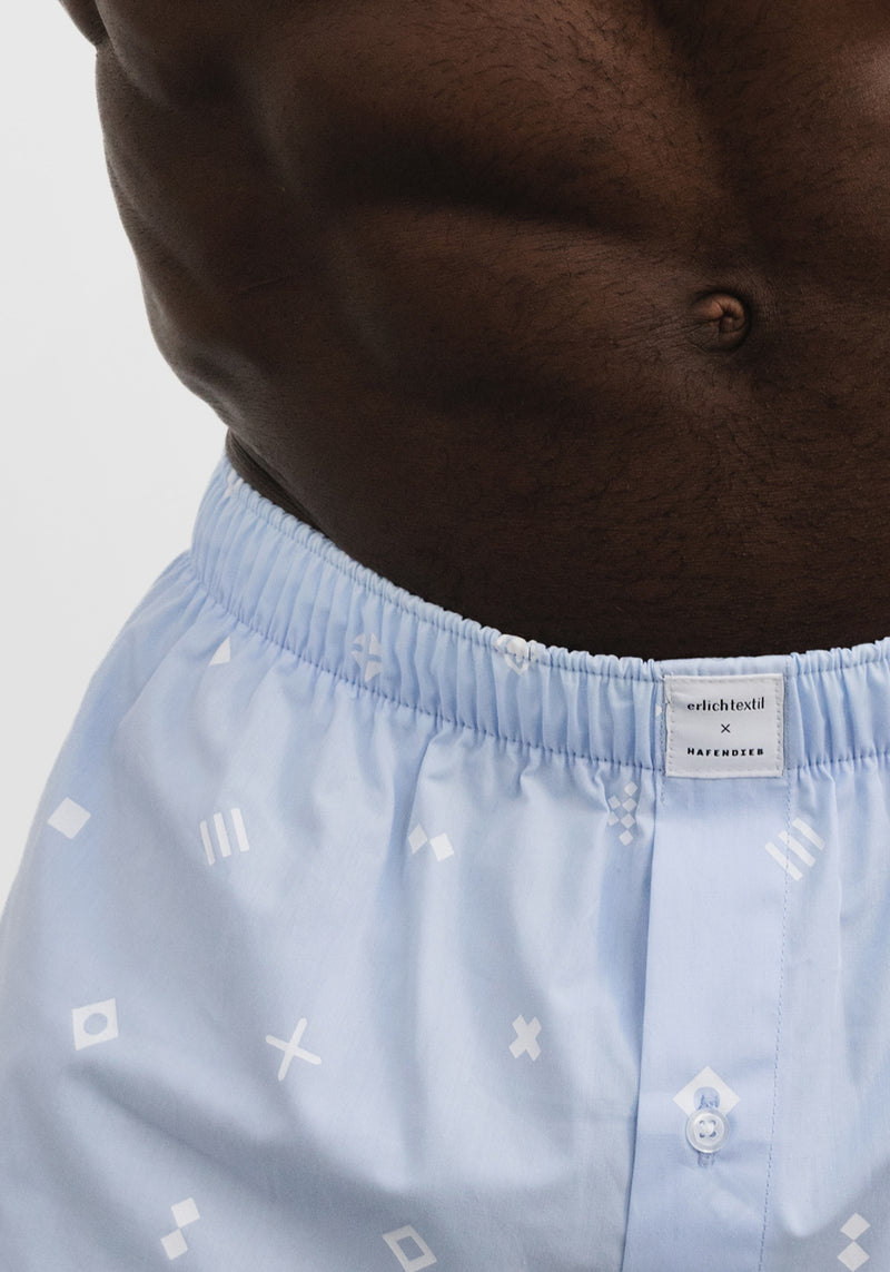 Jasper - Flaggenalphabet Boxer light blue-Hafendieb