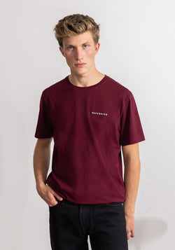 Logo Stick T-Shirt dark burgundy-Hafendieb