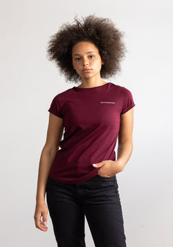 Logo Stick T-Shirt dark burgundy-Hafendieb