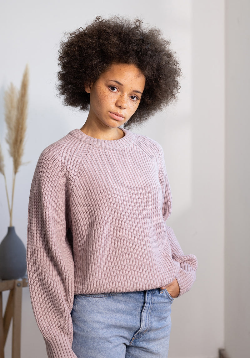 Metje Strickpulli melange lilac-Hafendieb