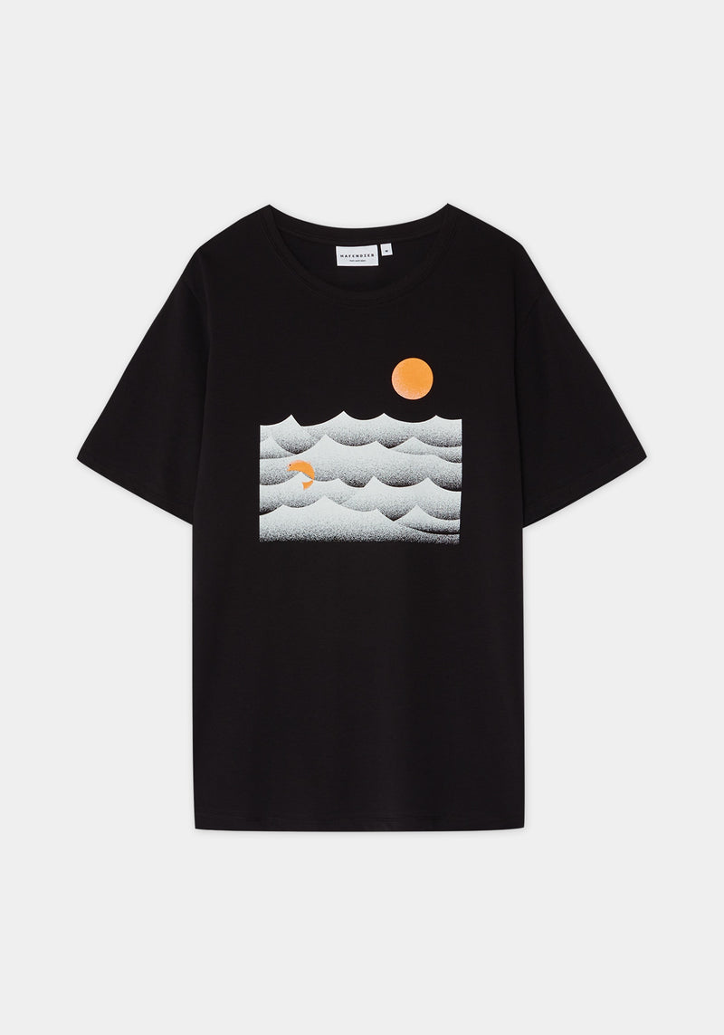 Ozean T-Shirt black-Hafendieb