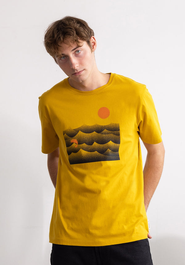 Ozean T-Shirt mustard-Hafendieb