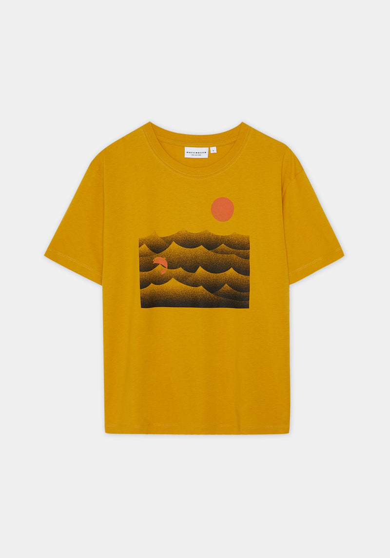Ozean T-Shirt wide mustard-Hafendieb