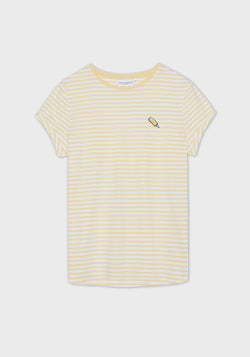 Eis am Stiel T-Shirt light yellow stripes-Hafendieb