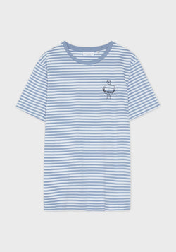 Retter T-Shirt light blue stripes-Hafendieb
