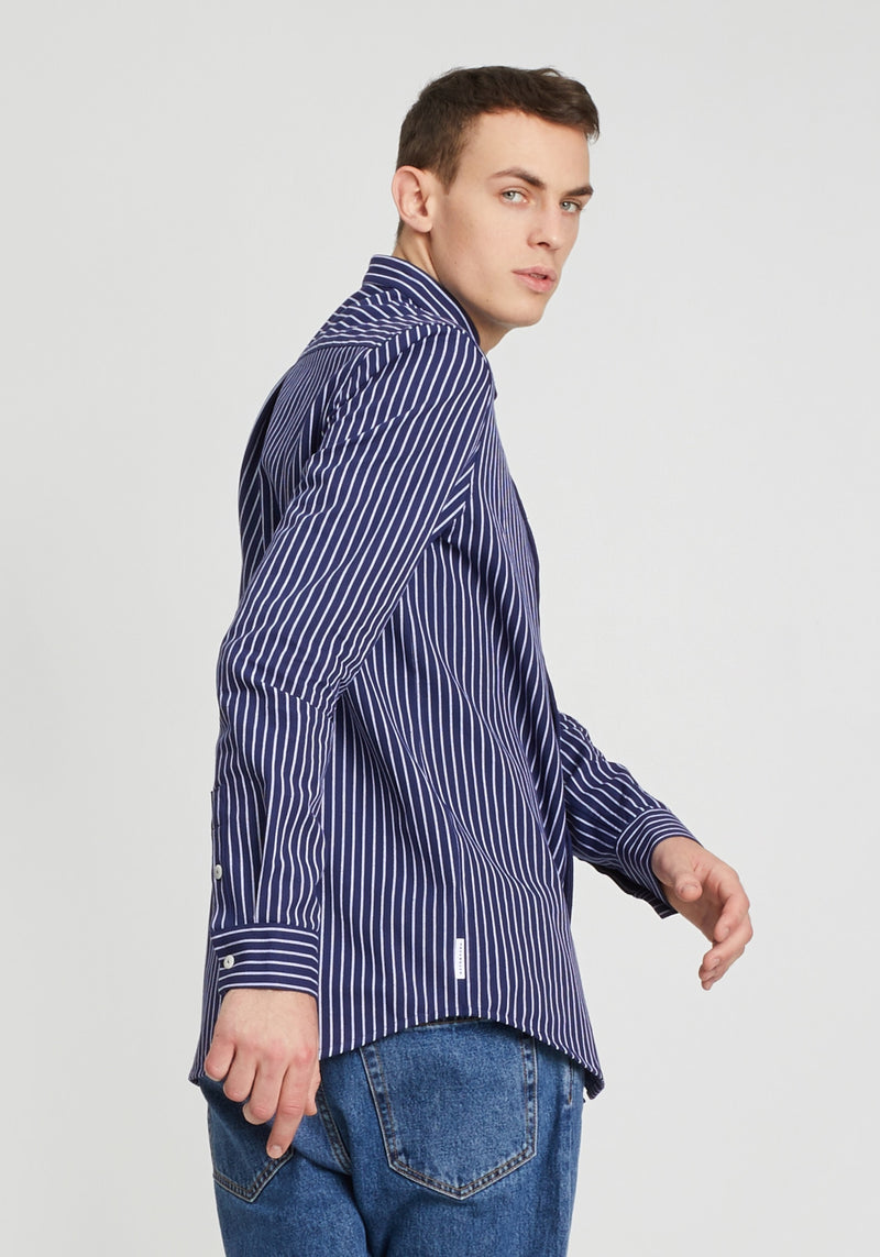 Schanty Hemd navy stripes-Hafendieb