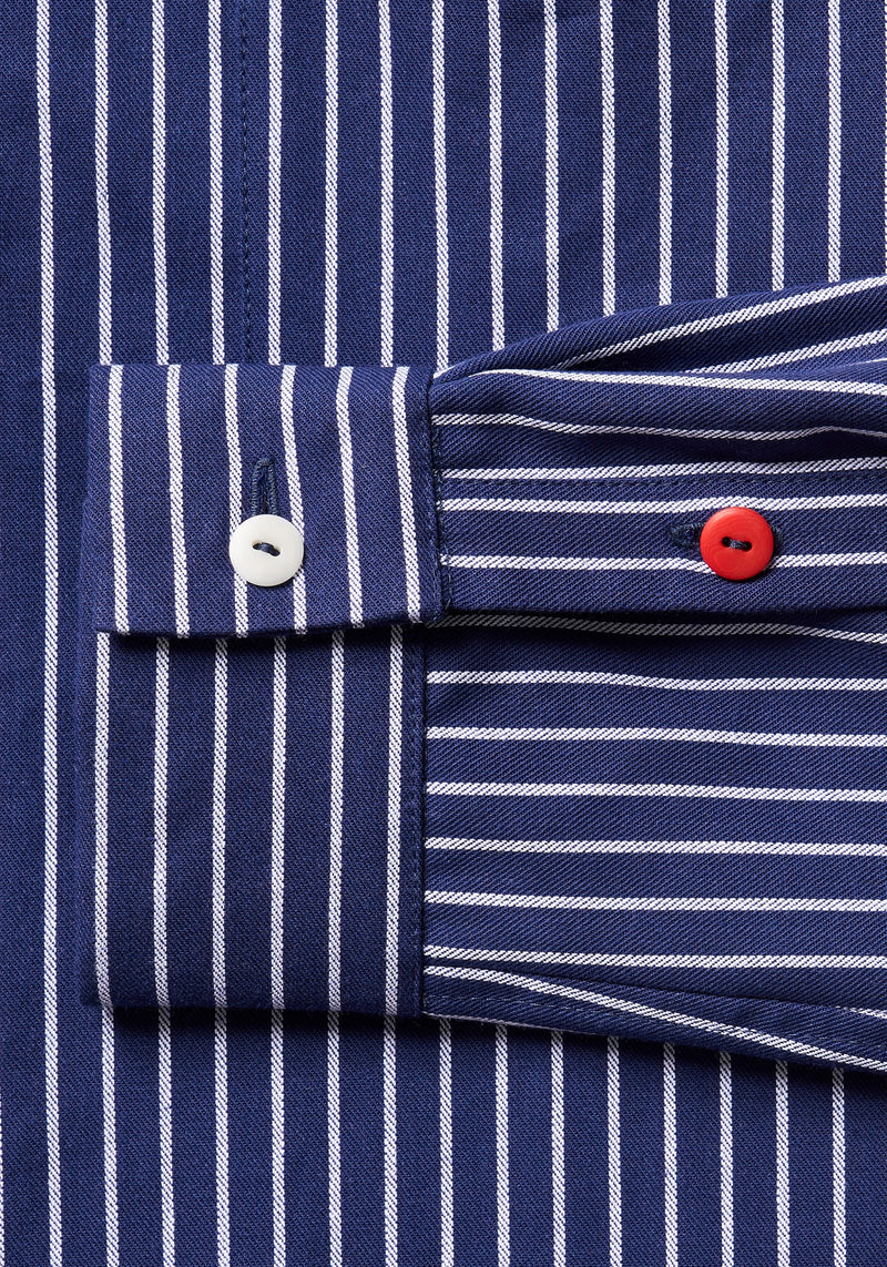 Schanty Hemd navy stripes-Hafendieb