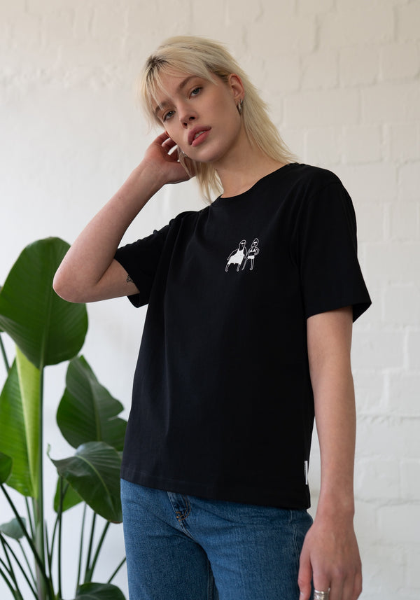 Sonnenbrand T-Shirt wide black-Hafendieb