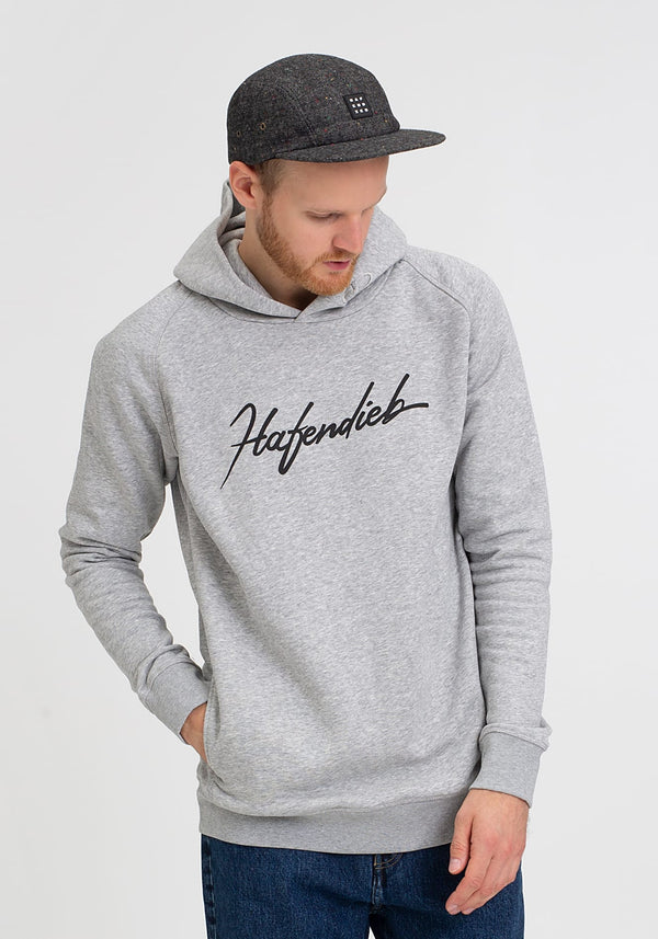 Tag Groot Hoodie melange grey-Hafendieb