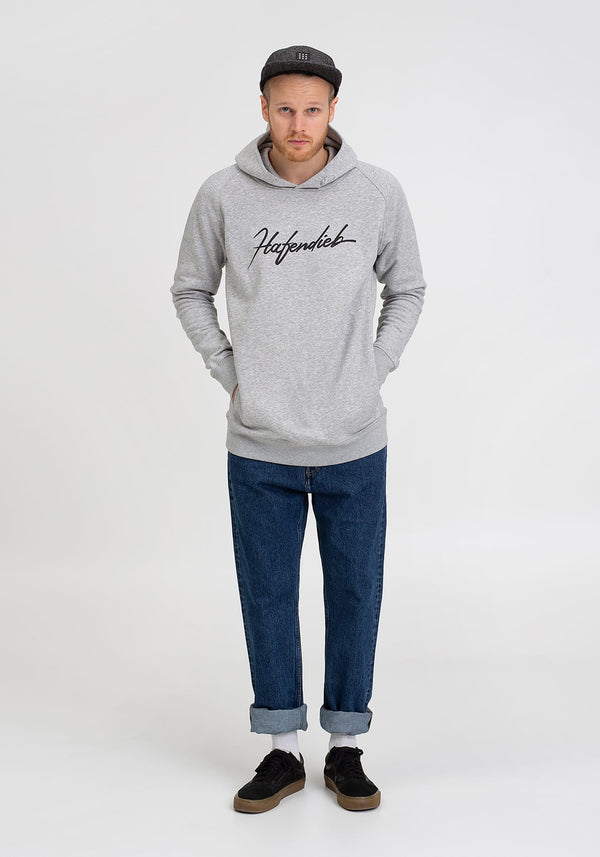 Tag Groot Hoodie melange grey-Hafendieb