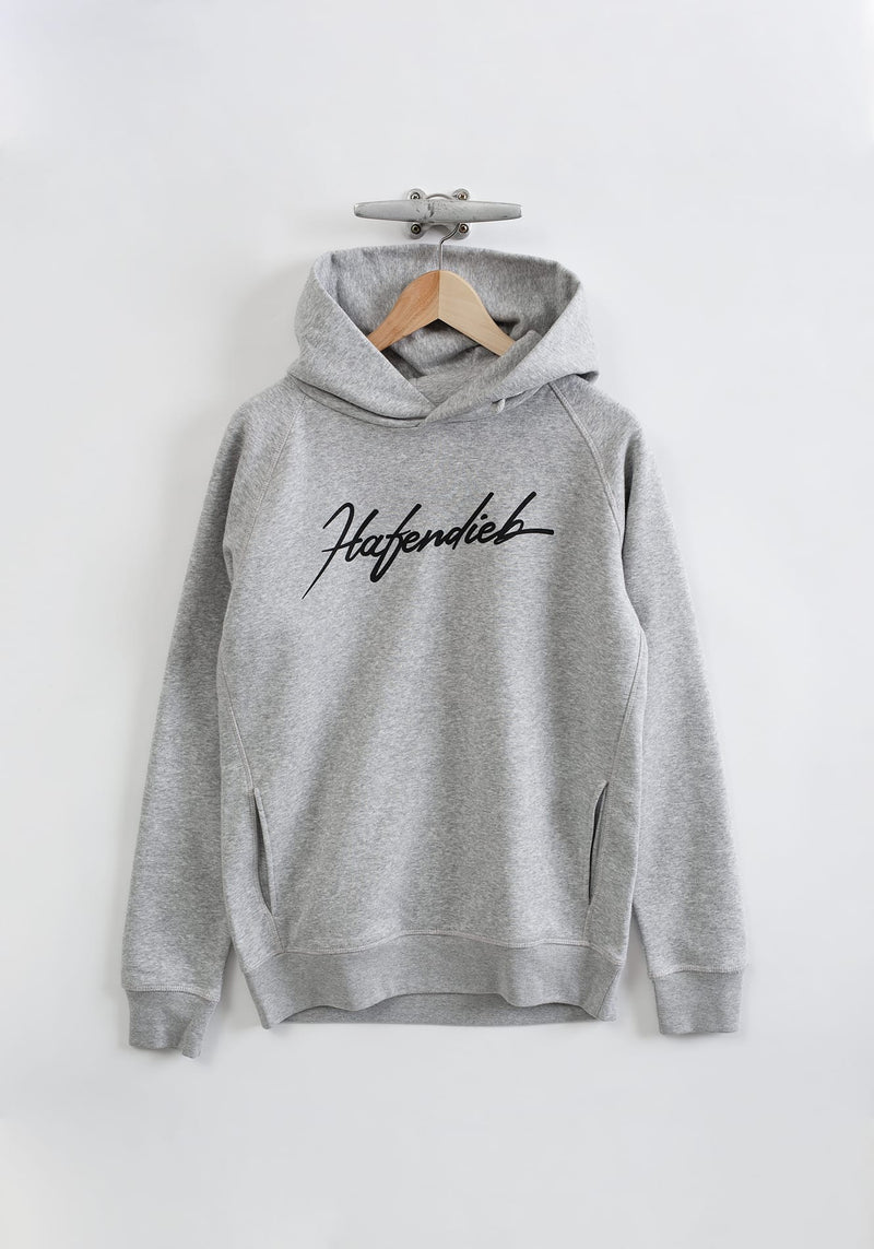 Tag Groot Hoodie melange grey-Hafendieb