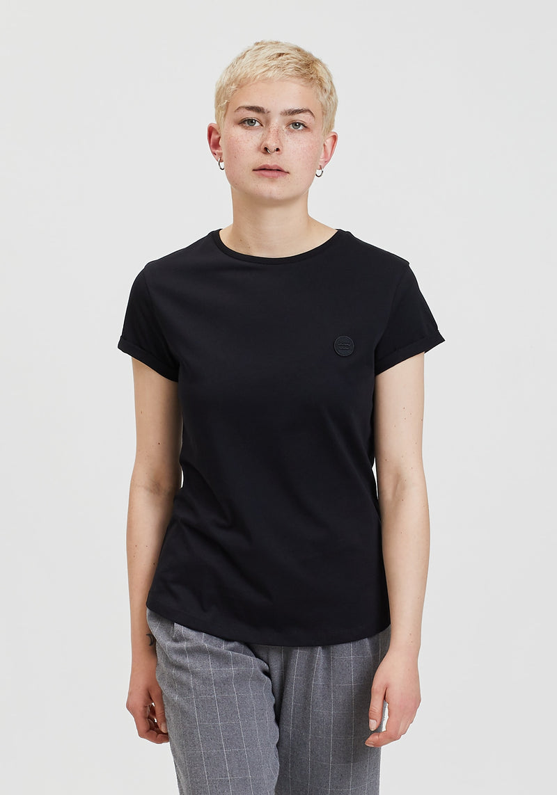 Welle Patch T-Shirt black-Hafendieb